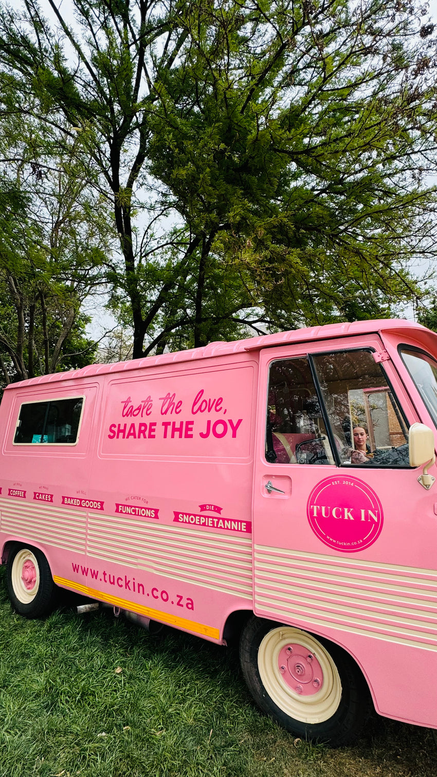 Hire our pink vintage events and coffee truck