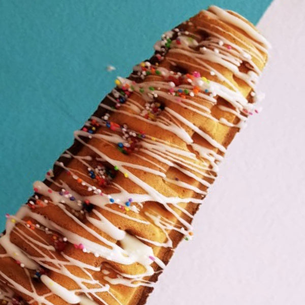 Waffle on a stick with Sprinkles